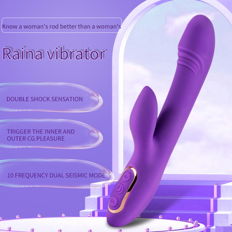 Массажер для клитора G Spot Rabbit Vibrator для женщин Purple